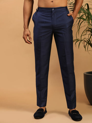 Vastramay Men's Navy Blue Viscose Pant Style Pyjama - Distacart
